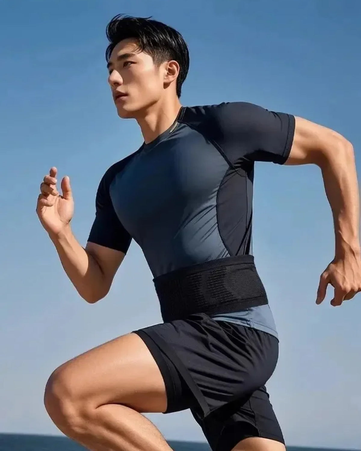 Stride running belt in Black, running