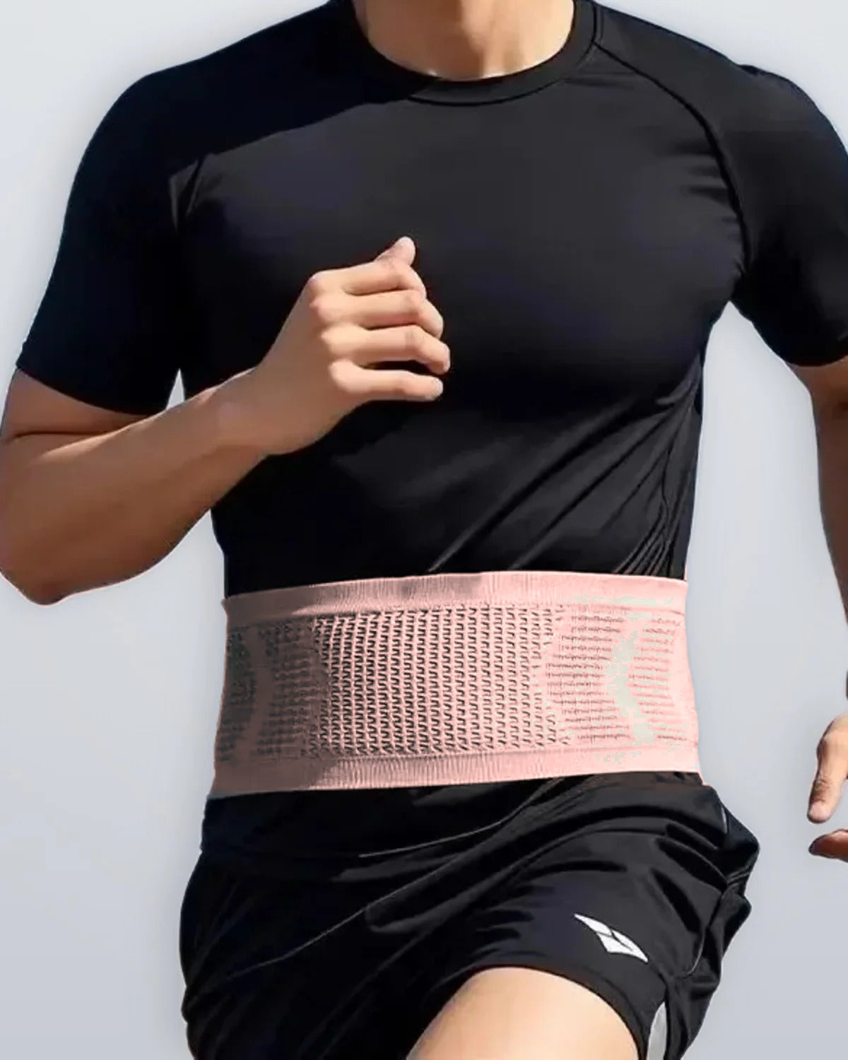 Ceinture de running Stride en Blush Pink, On the run