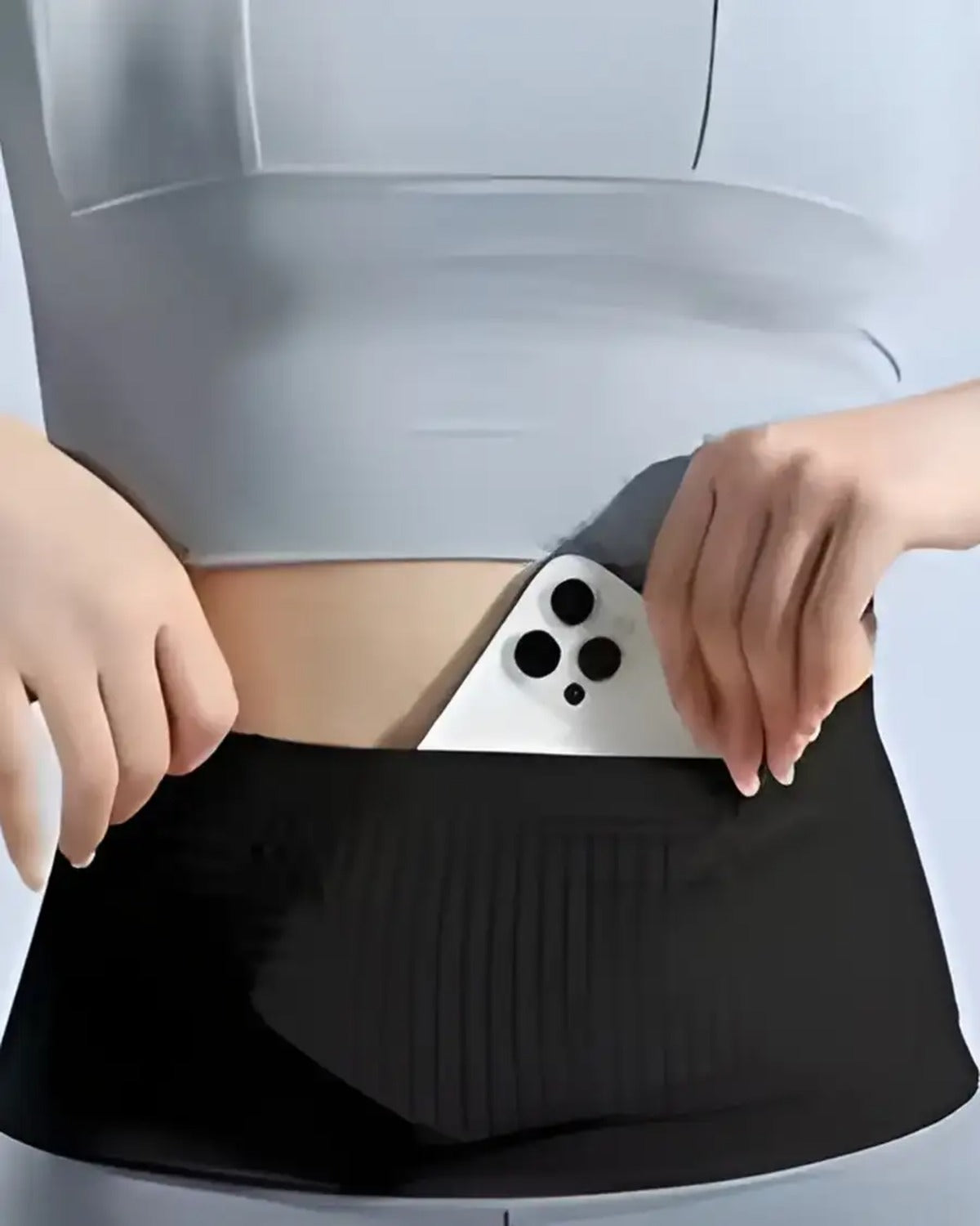 Phone in the waistband, women's fit