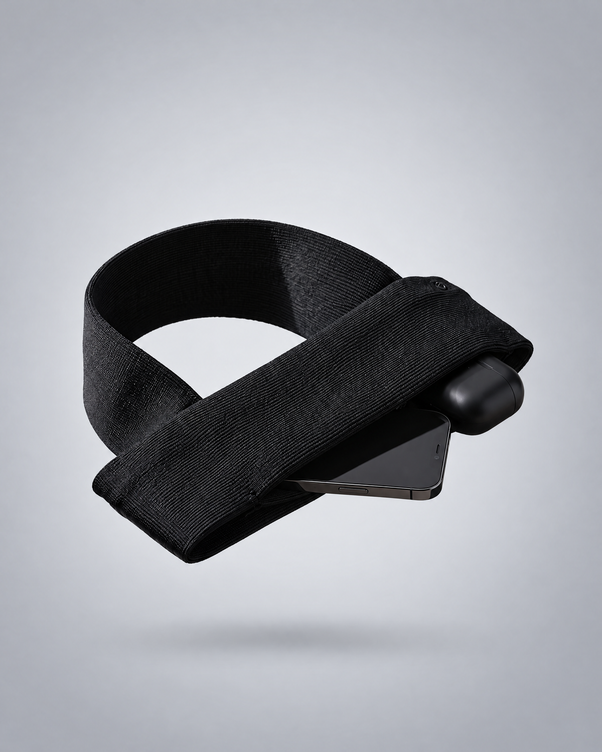 Stride running belt in Black