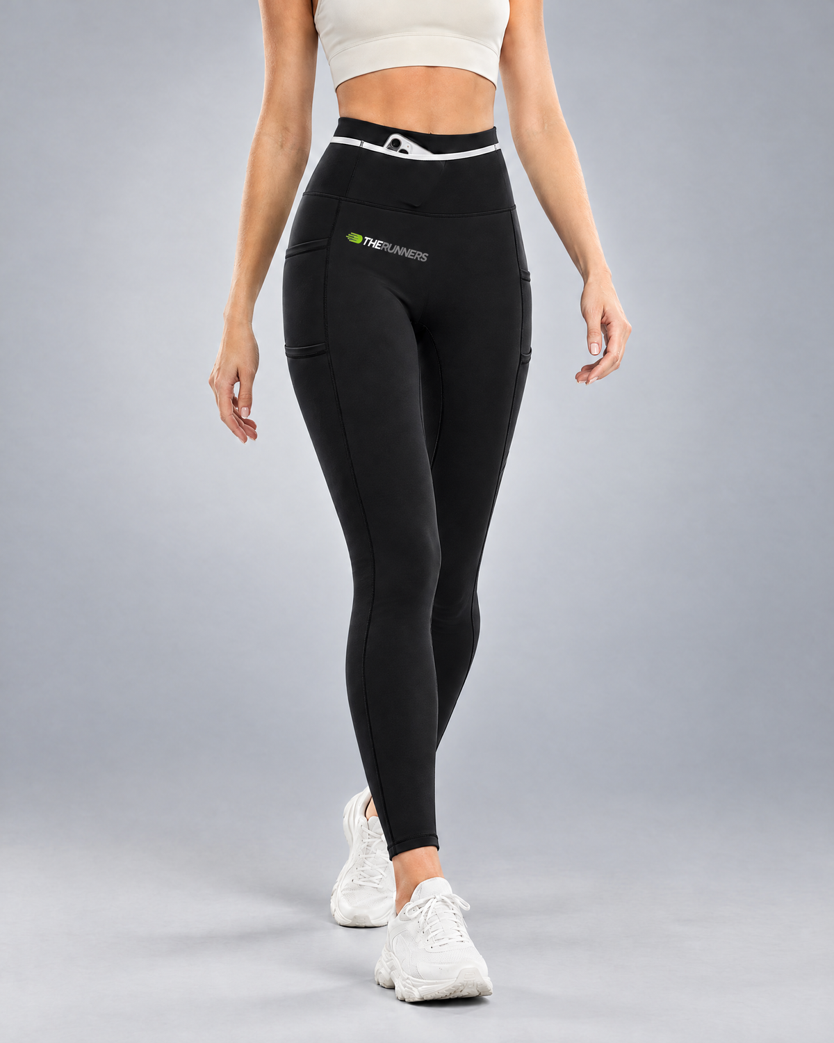 Women's Pro winter running tight in Black