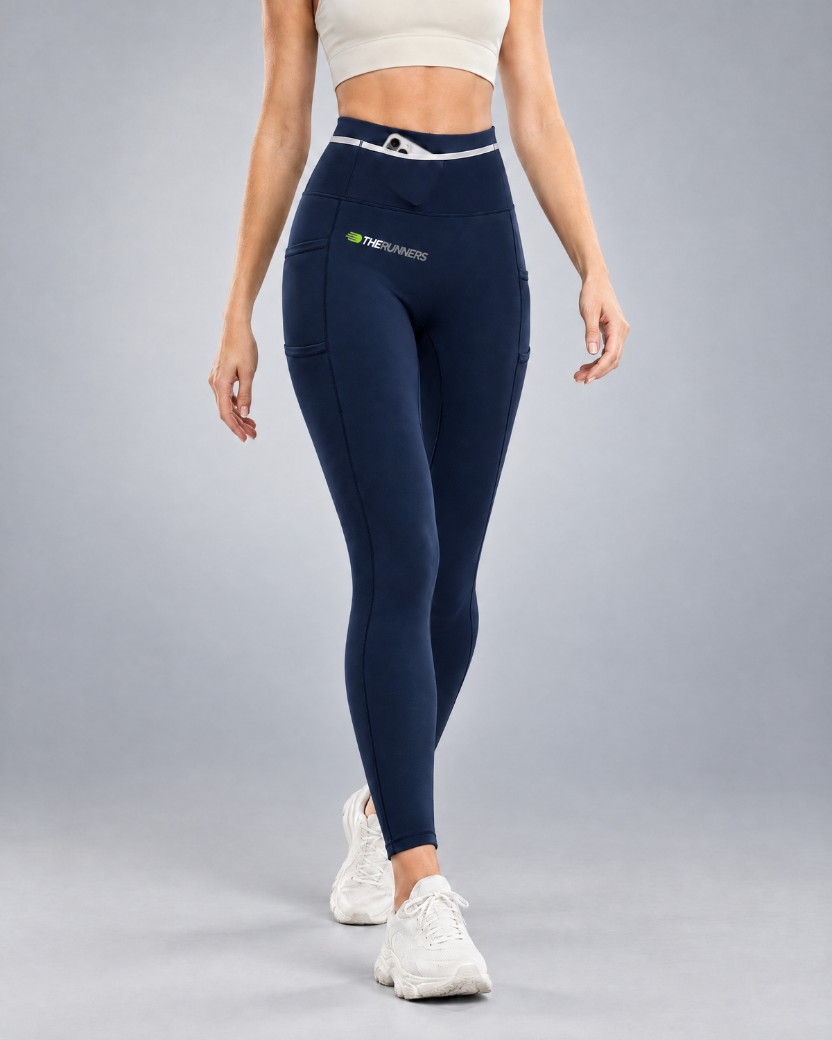 Women's Pro winter running tight in Navy